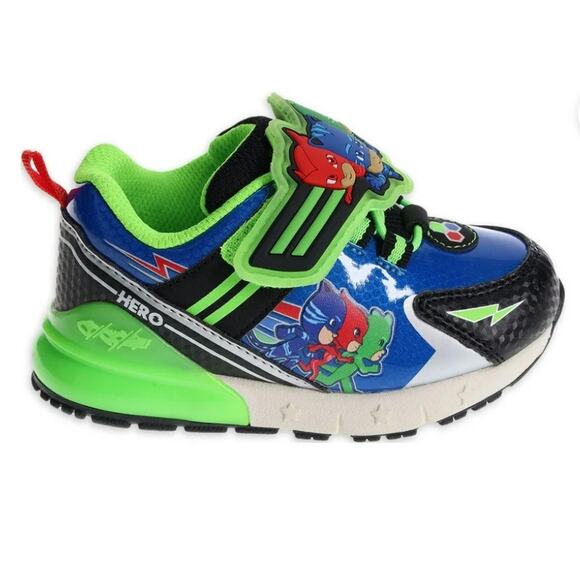 Bundle Boys PjMasks Light-Up Sneakers Sz 8 & Boys And1 Slider Sandals Sz 7/8 New - Picture 4 of 12